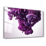Purple Smoke | Glass Wall Art