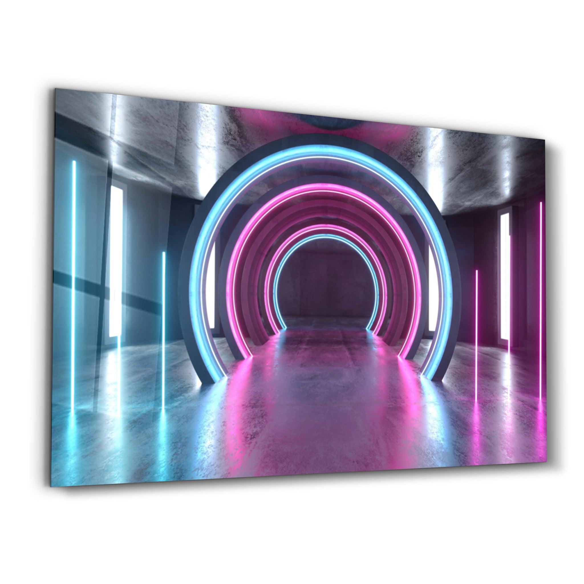 Neon Ring | Glass Wall Art - ArtDesigna Glass Printing Wall Art