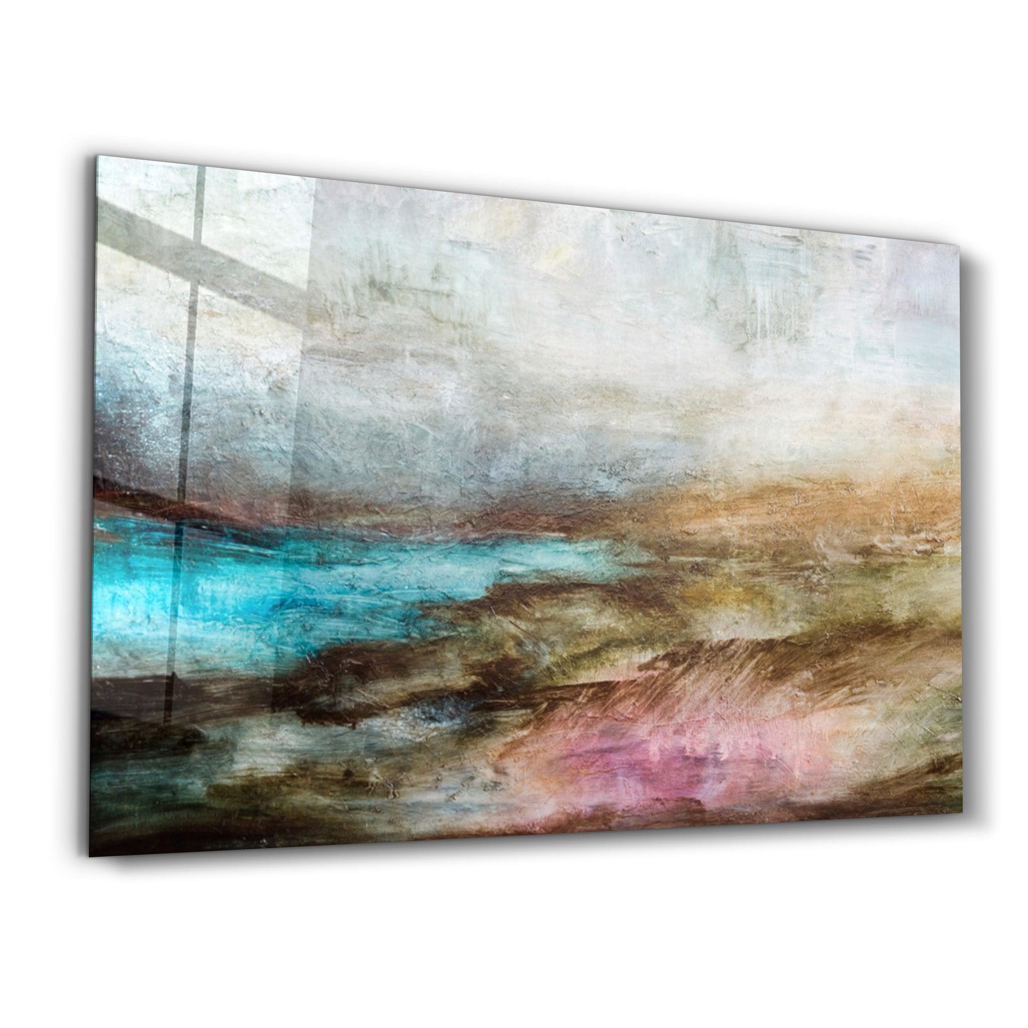 Abstract Lake | Glass Wall Art - ArtDesigna Glass Printing Wall Art