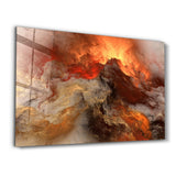 Lava | Glass Wall Art