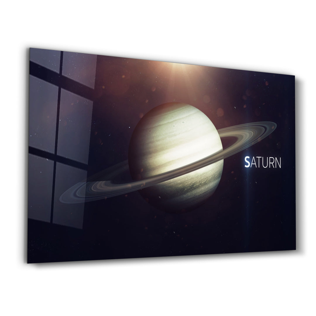 ・"Saturn"・Glass Wall Art - ArtDesigna Glass Printing Wall Art