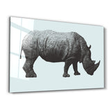 Rhino | Glass Wall Art