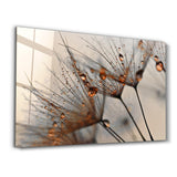 Flower Orange | Glass Wall Art
