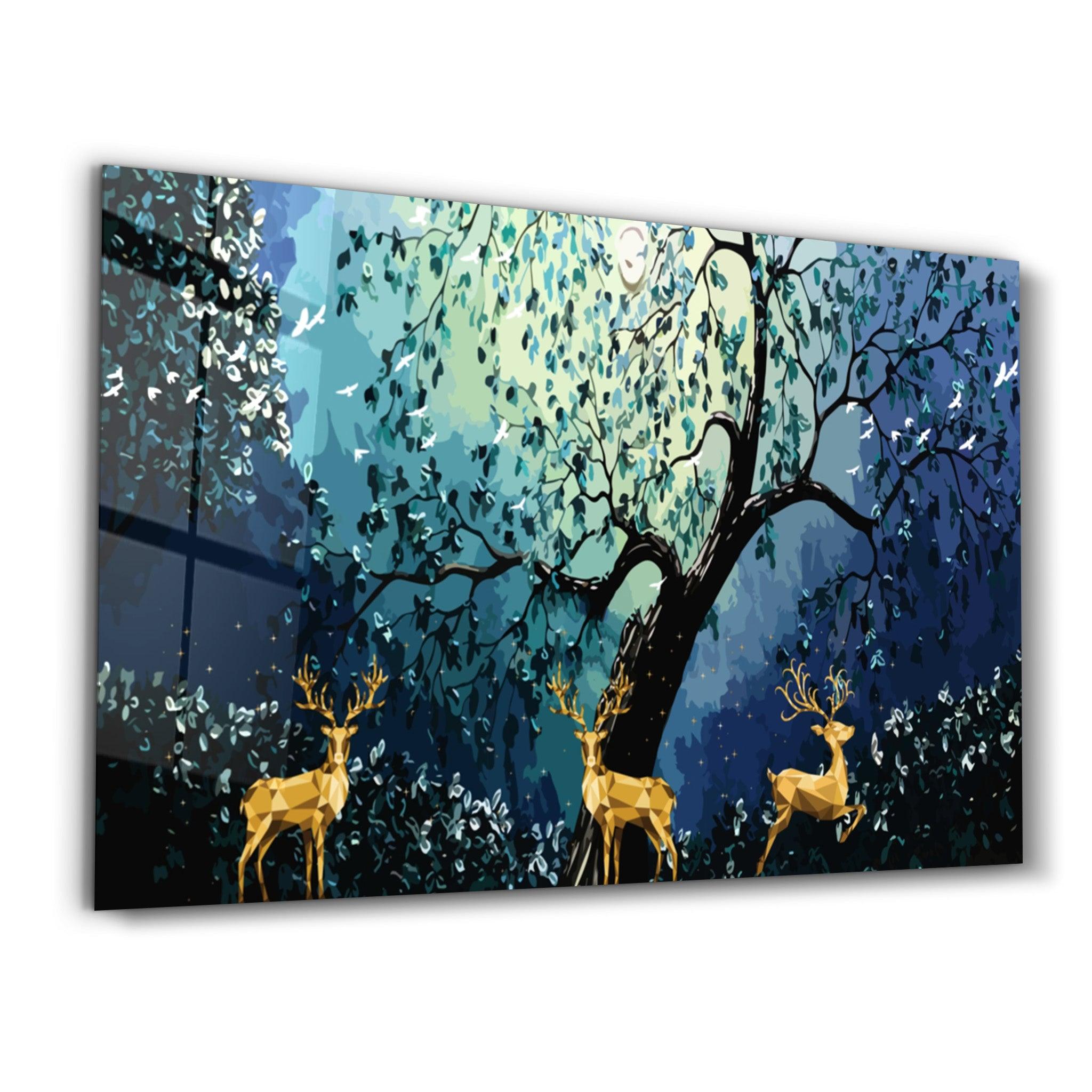 Cute Forest | Glass Wall Art - ArtDesigna Glass Printing Wall Art