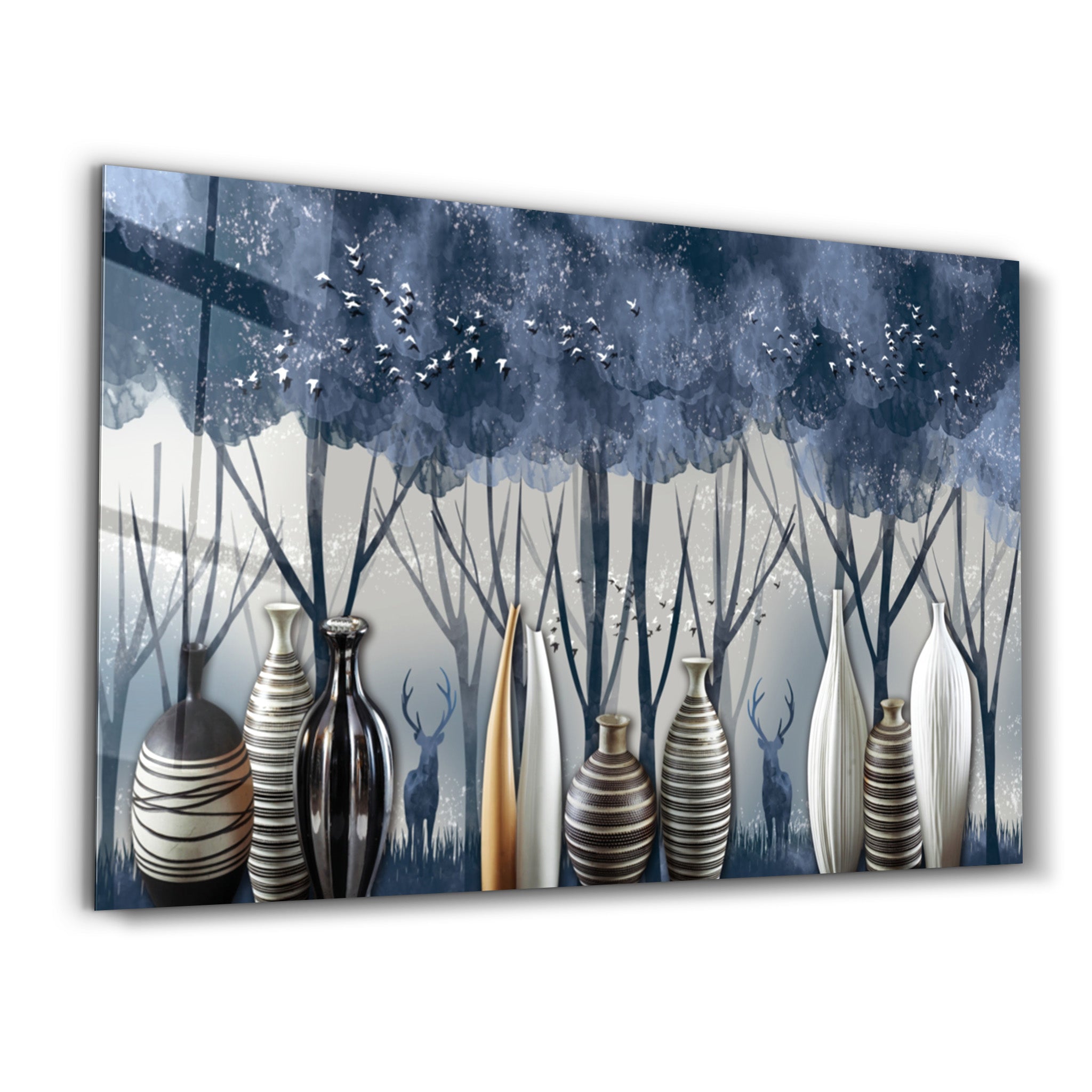 ・"Cute Forest4"・Glass Wall Art - ArtDesigna Glass Printing Wall Art