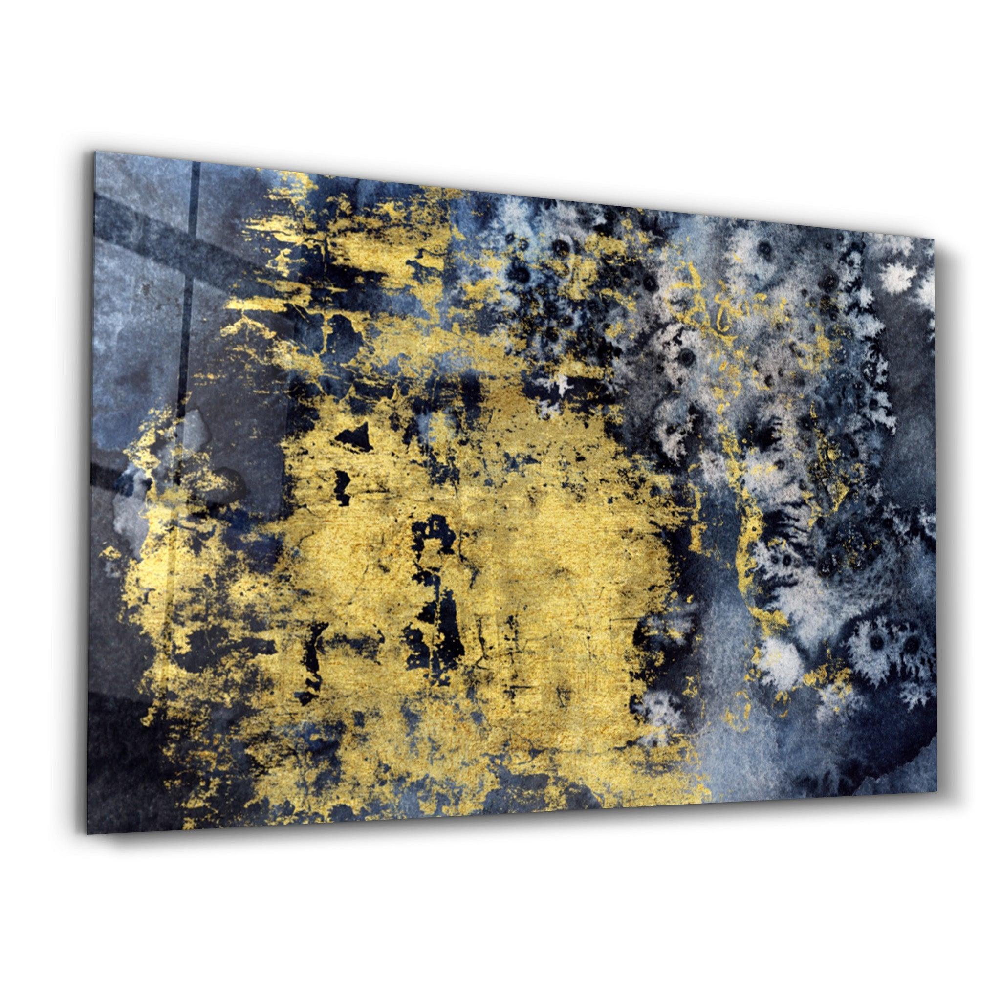Yellow Abstract Pattern V2 | Glass Wall Art - ArtDesigna Glass Printing Wall Art