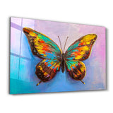 Radiant Flight: Butterfly | Glass Wall Art