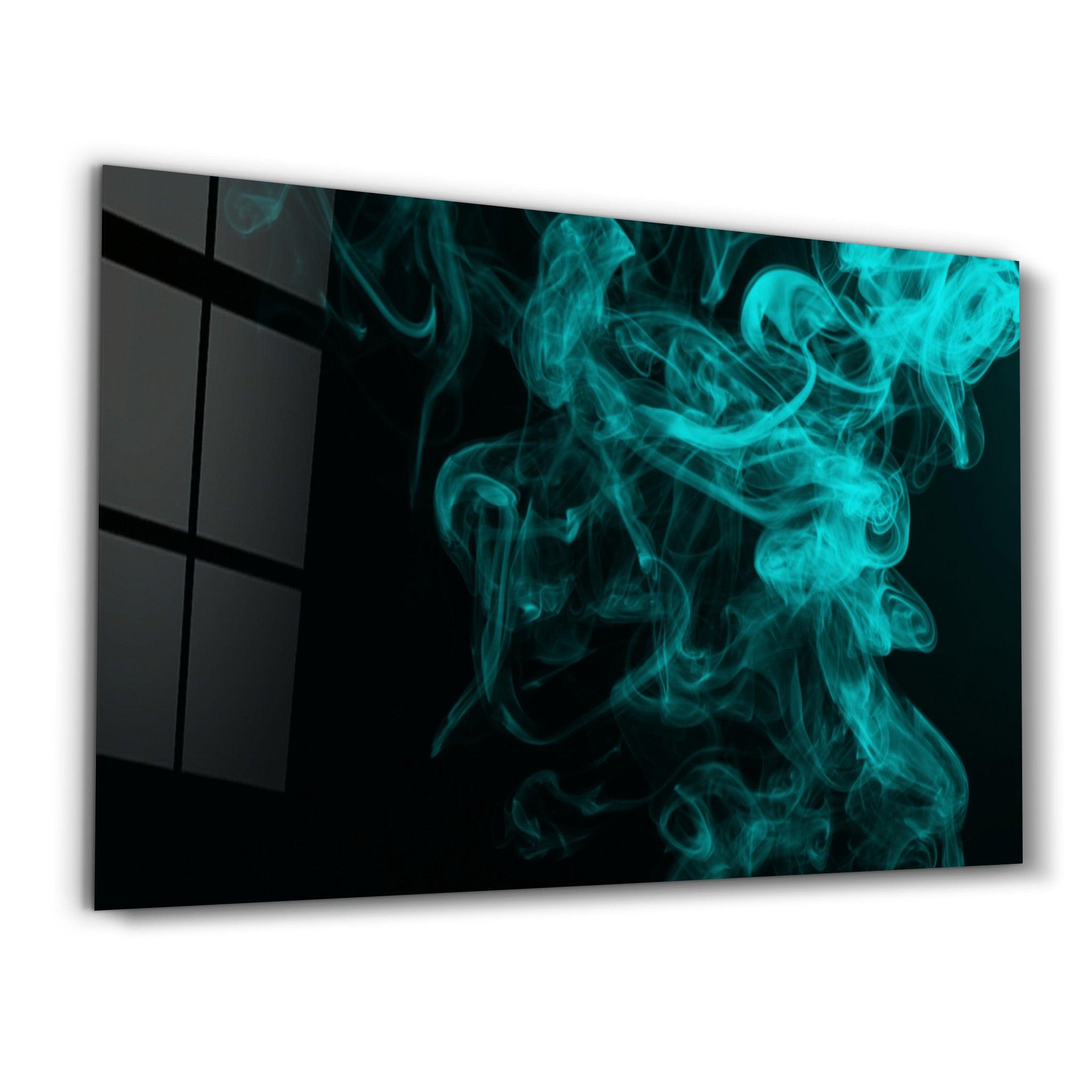 Green Smoke | Glass Wall Art - ArtDesigna Glass Printing Wall Art