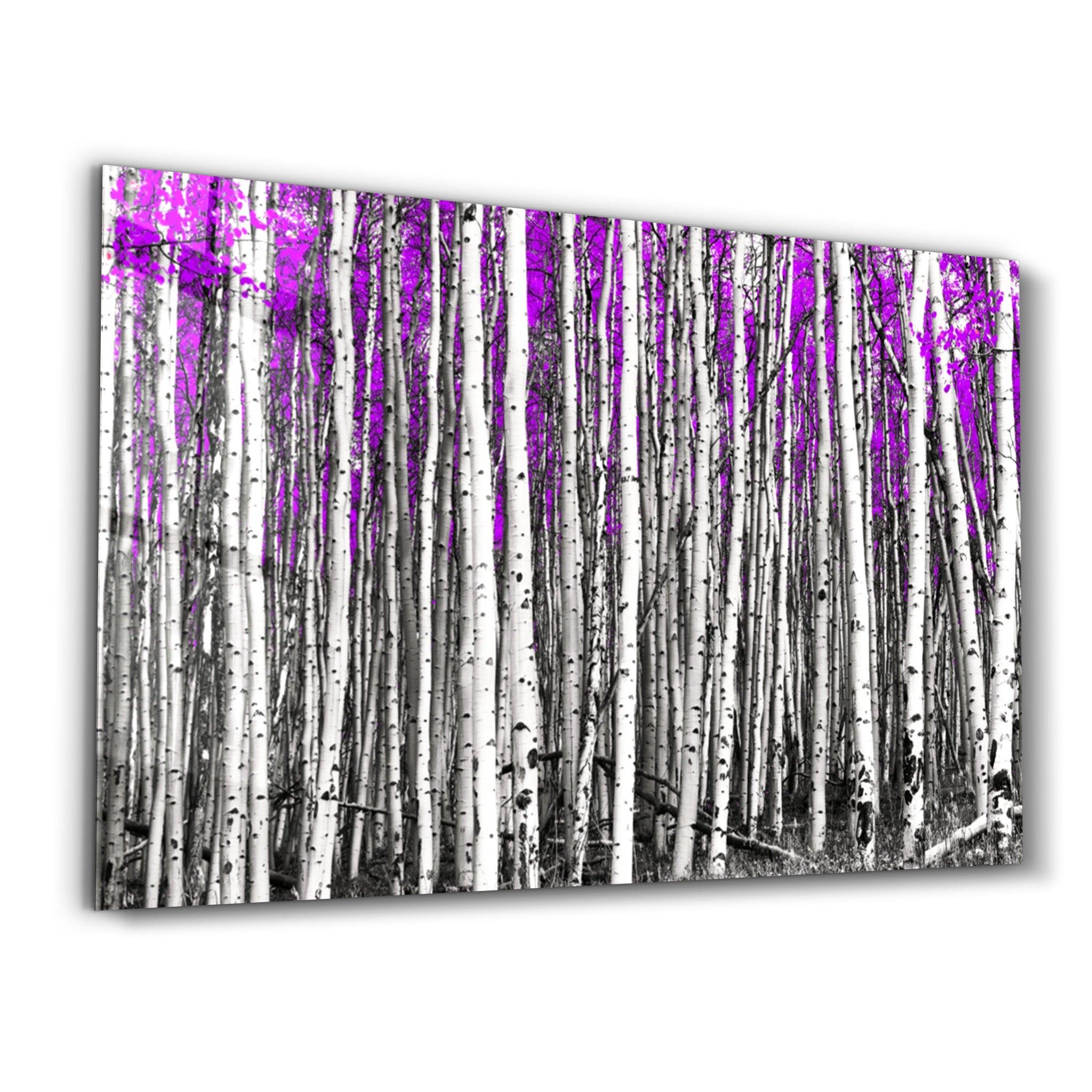 Abstract White Trees V3 | Glass Wall Art - ArtDesigna Glass Printing Wall Art