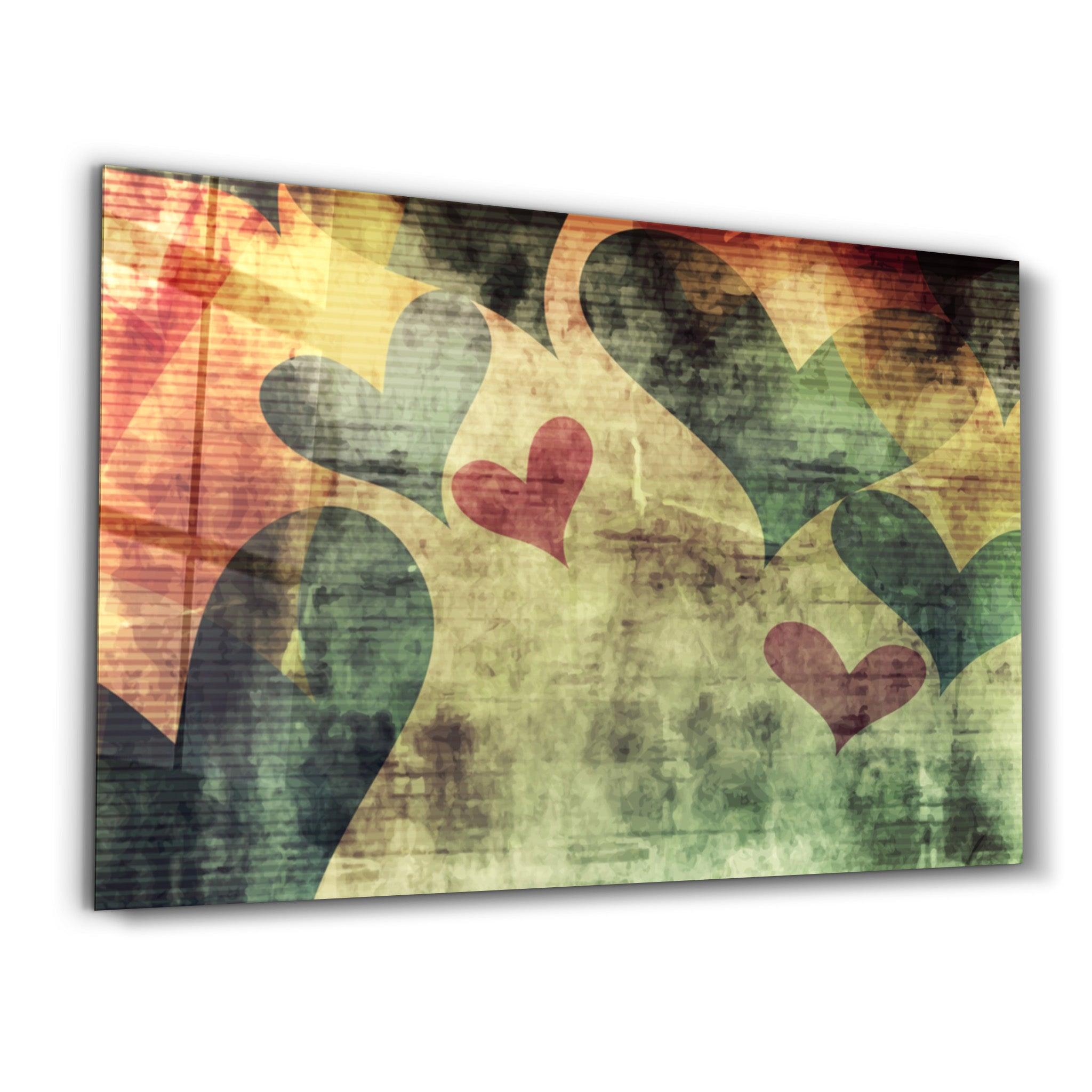 Heart Pattern | Glass Wall Art - ArtDesigna Glass Printing Wall Art