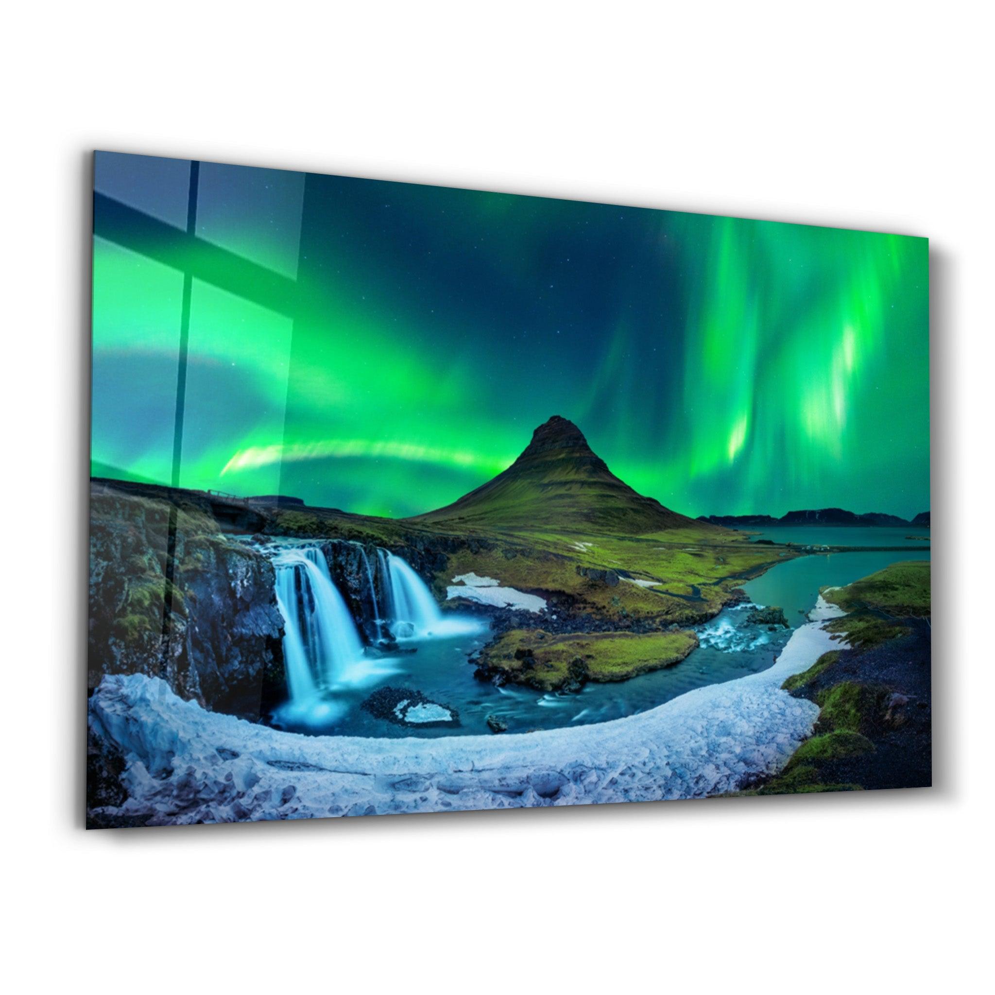 Aurora Borealis - Northern Lights Glass Wall Art - ArtDesigna Glass Printing Wall Art