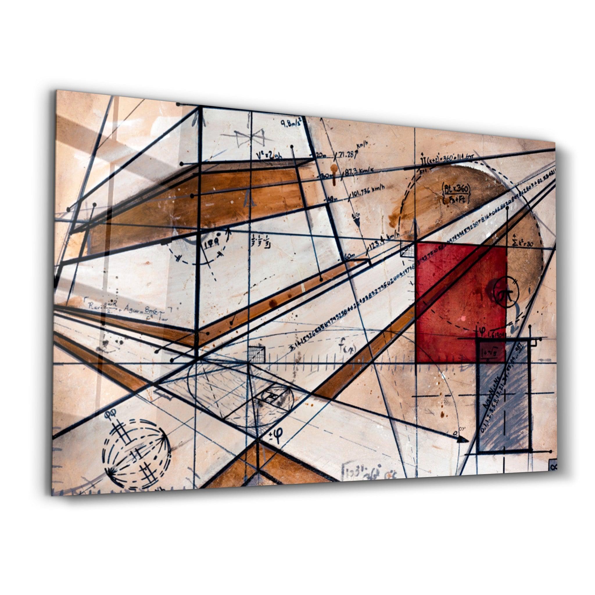 Abstract Calculus | Glass Wall Art - ArtDesigna Glass Printing Wall Art