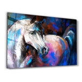 Colorful Horse | Glass Wall Art