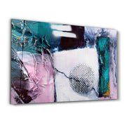 Abstract Patch | Glass Wall Art - Artdesigna