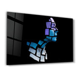 Mysterious Face | Glass Wall Art