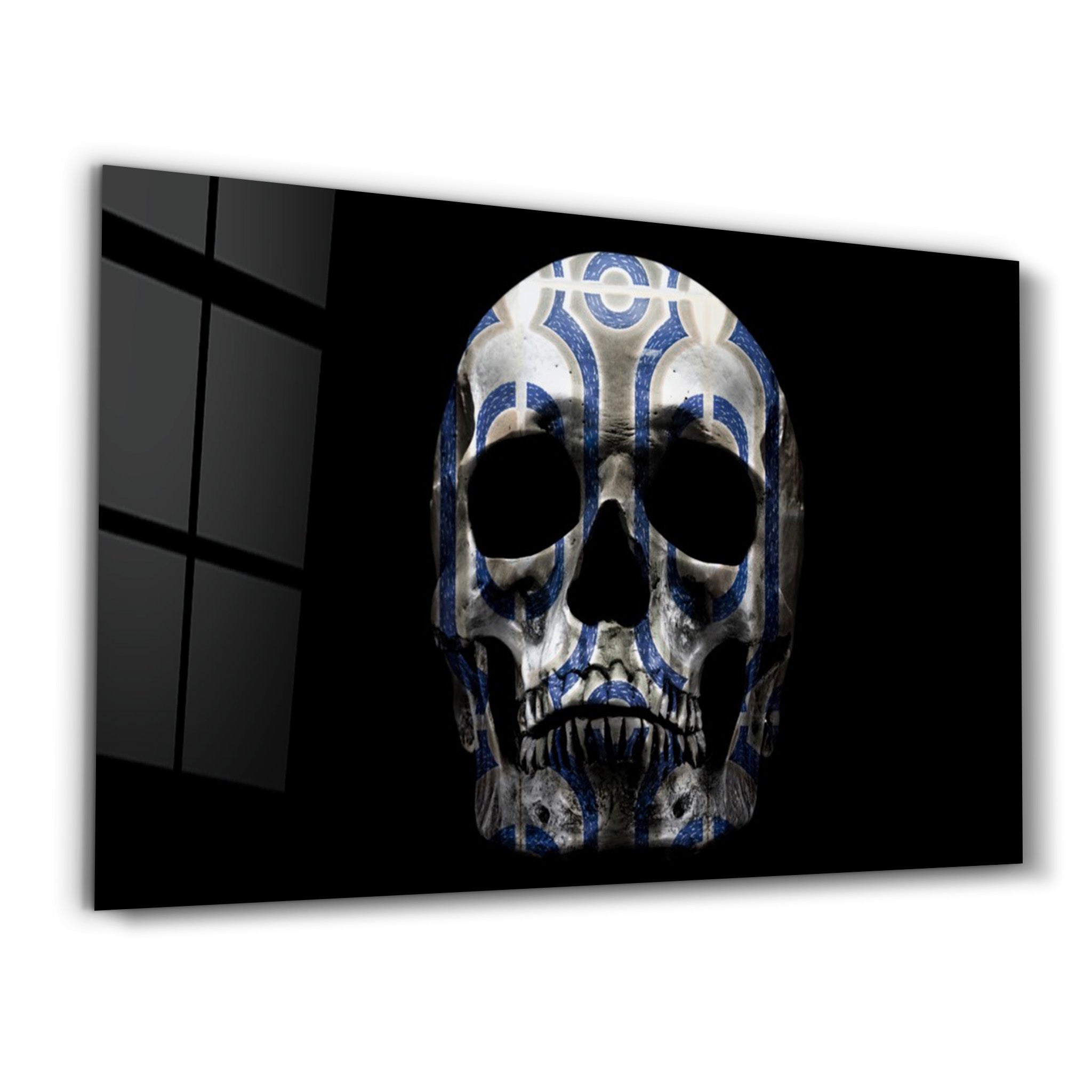 ・"Design Skull"・Glass Wall Art - ArtDesigna Glass Printing Wall Art