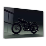 Old Biker | Glass Wall Art