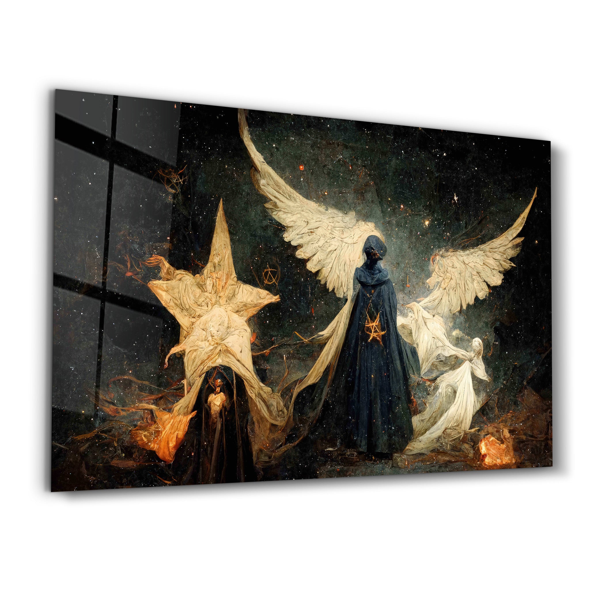 Angels of the Secret World | Secret World Collection Glass Wall Art - ArtDesigna Glass Printing Wall Art