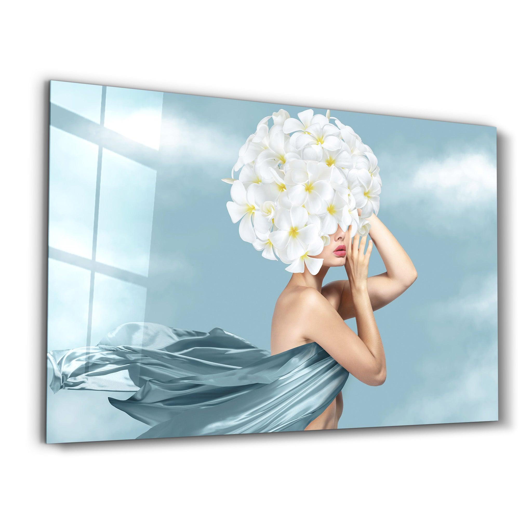 Beauty Head | Designer's Collection Glass Wall Art - ArtDesigna Glass Printing Wall Art