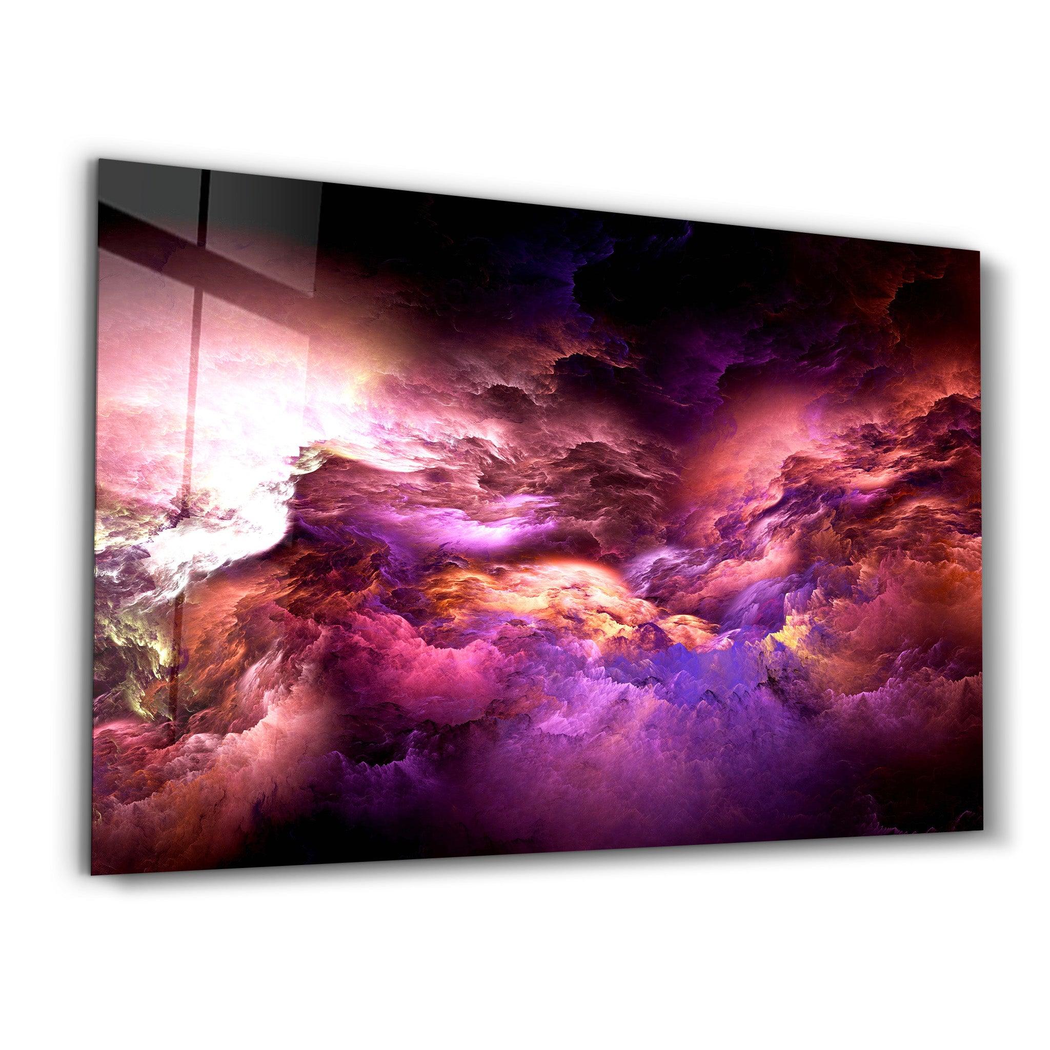 Mystic Sky Purple Tones | Glass Wall Art - ArtDesigna Glass Printing Wall Art