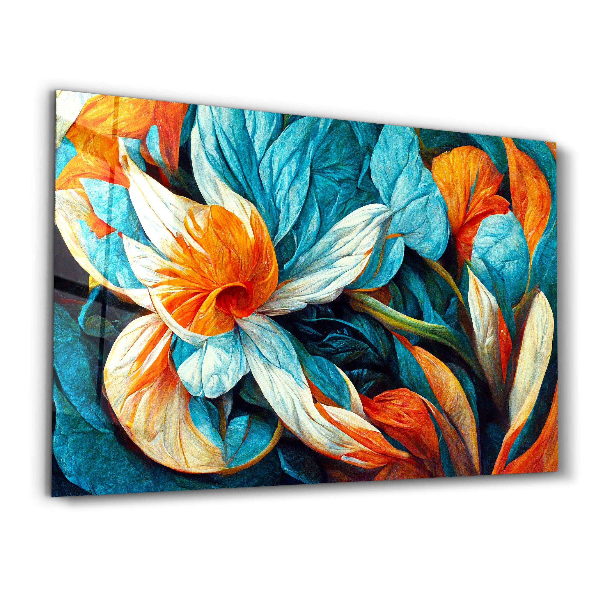 Flowers of Secret Garden 3 | Designers Collection Glass Wall Art - ArtDesigna Glass Printing Wall Art