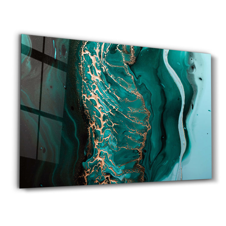 Marble Collection H26 - Ocean | Glass Wall Art - ArtDesigna Glass Printing Wall Art