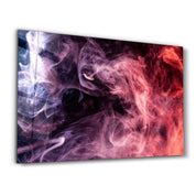 Smokes on the Black | Glass Wall Art - Artdesigna