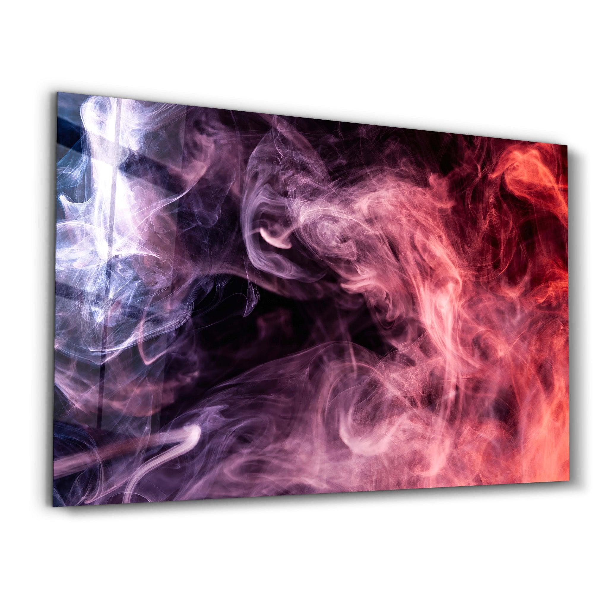 Smokes on the Black | Glass Wall Art - ArtDesigna Glass Printing Wall Art