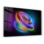 Neon Lines 2 | Glass Wall Art - ArtDesigna Glass Printing Wall Art