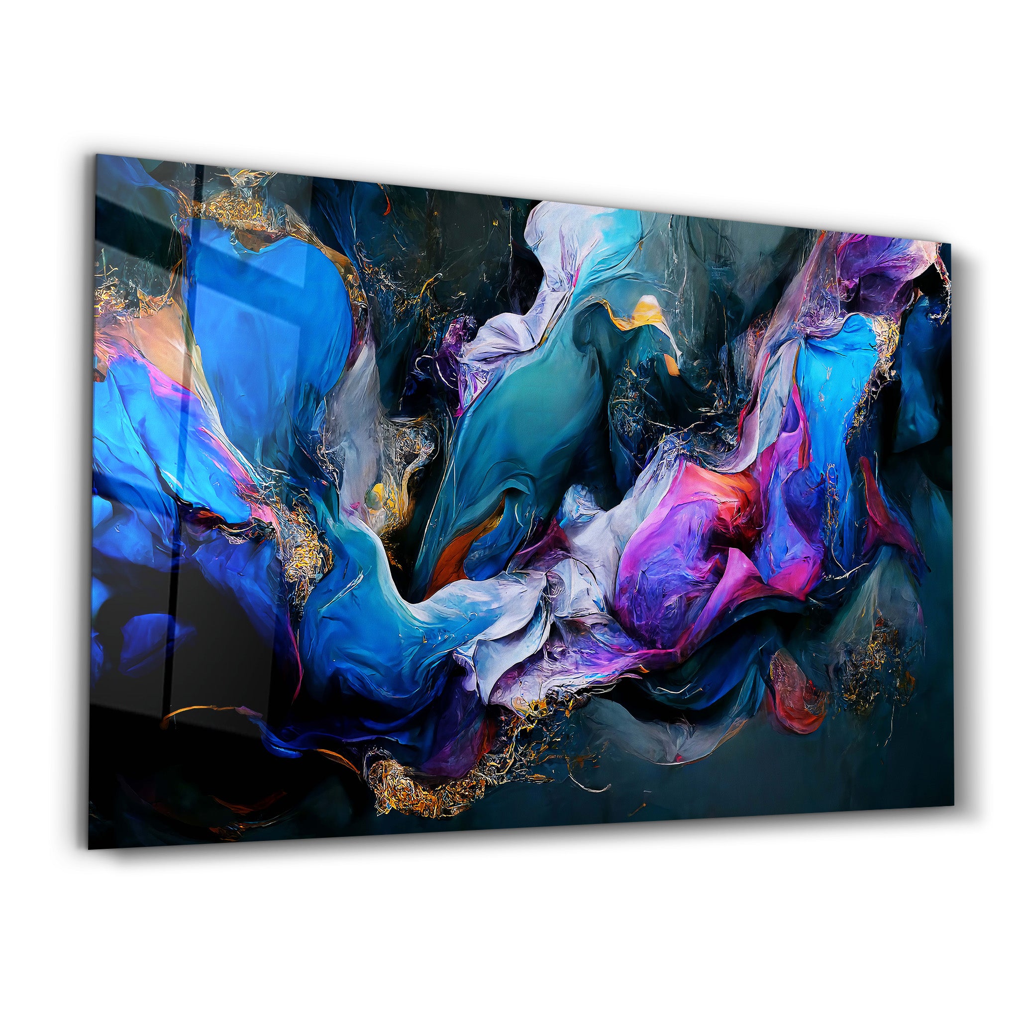 ・"Abstract Oil Painting"・Glass Wall Art - ArtDesigna Glass Printing Wall Art