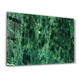 Green Marble | Glass Wall Art