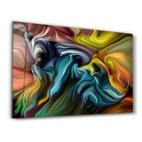 Abstract Strokes | Glass Wall Art
