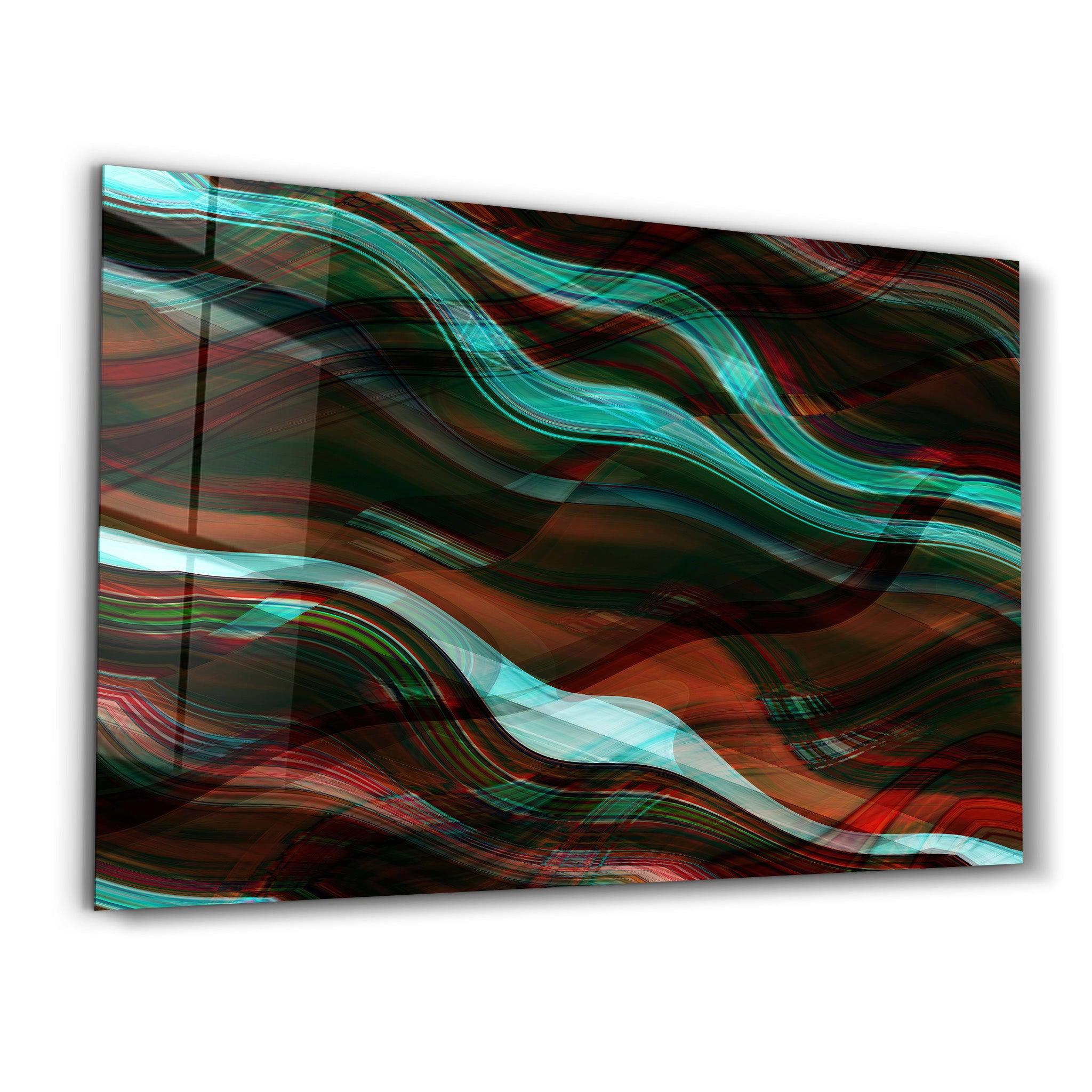 Abstract Lines | Glass Wall Art - ArtDesigna Glass Printing Wall Art