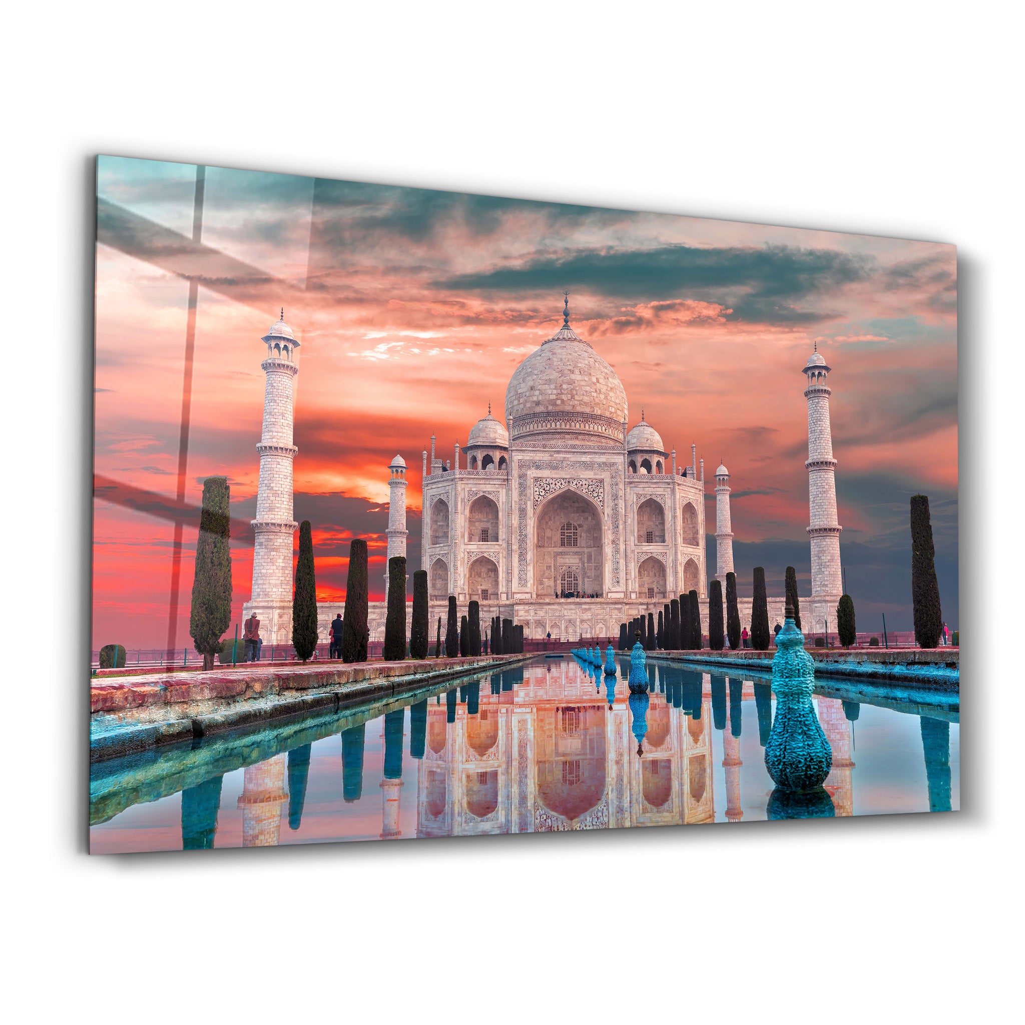 ・"Taj Mahal- India"・Glass Wall Art - ArtDesigna Glass Printing Wall Art