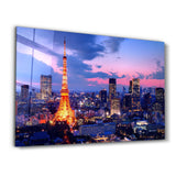 Tokyo Skyline | Glass Wall Art