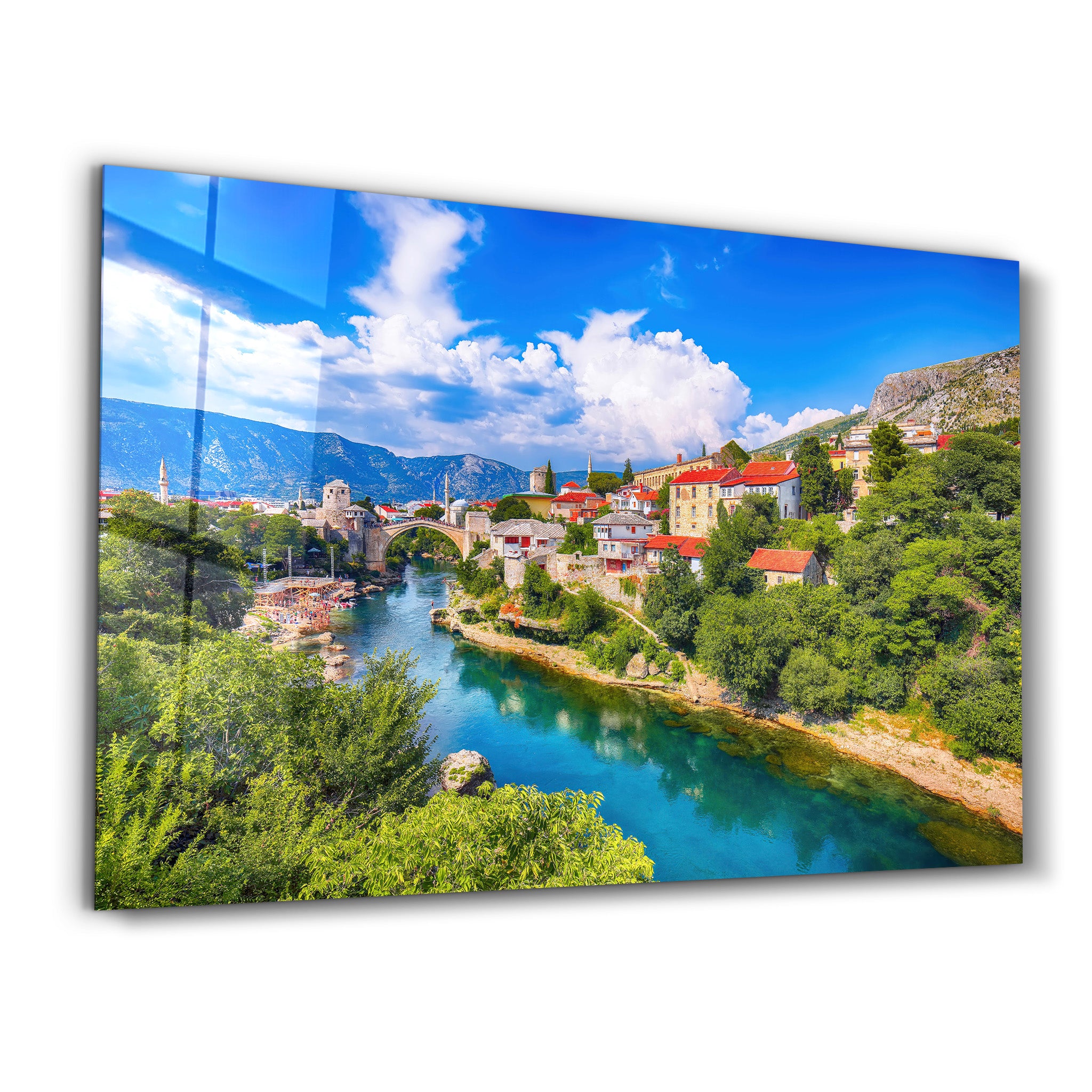 ・Mostar Bridge - Bosnia"・Glass Wall Art - ArtDesigna Glass Printing Wall Art