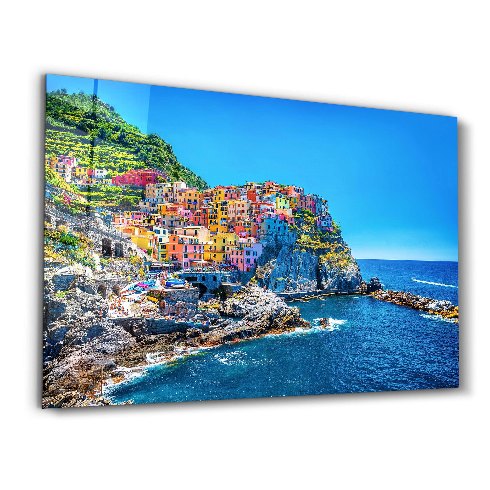 Cinque Terre Italy | Glass Wall Art - ArtDesigna Glass Printing Wall Art