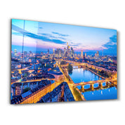 Frankfurt Skyline, Germany | Glass Wall Art - ArtDesigna Glass Printing Wall Art