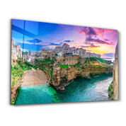 Polignano a Mare, Puglia, Italy | Glass Wall Art - ArtDesigna Glass Printing Wall Art