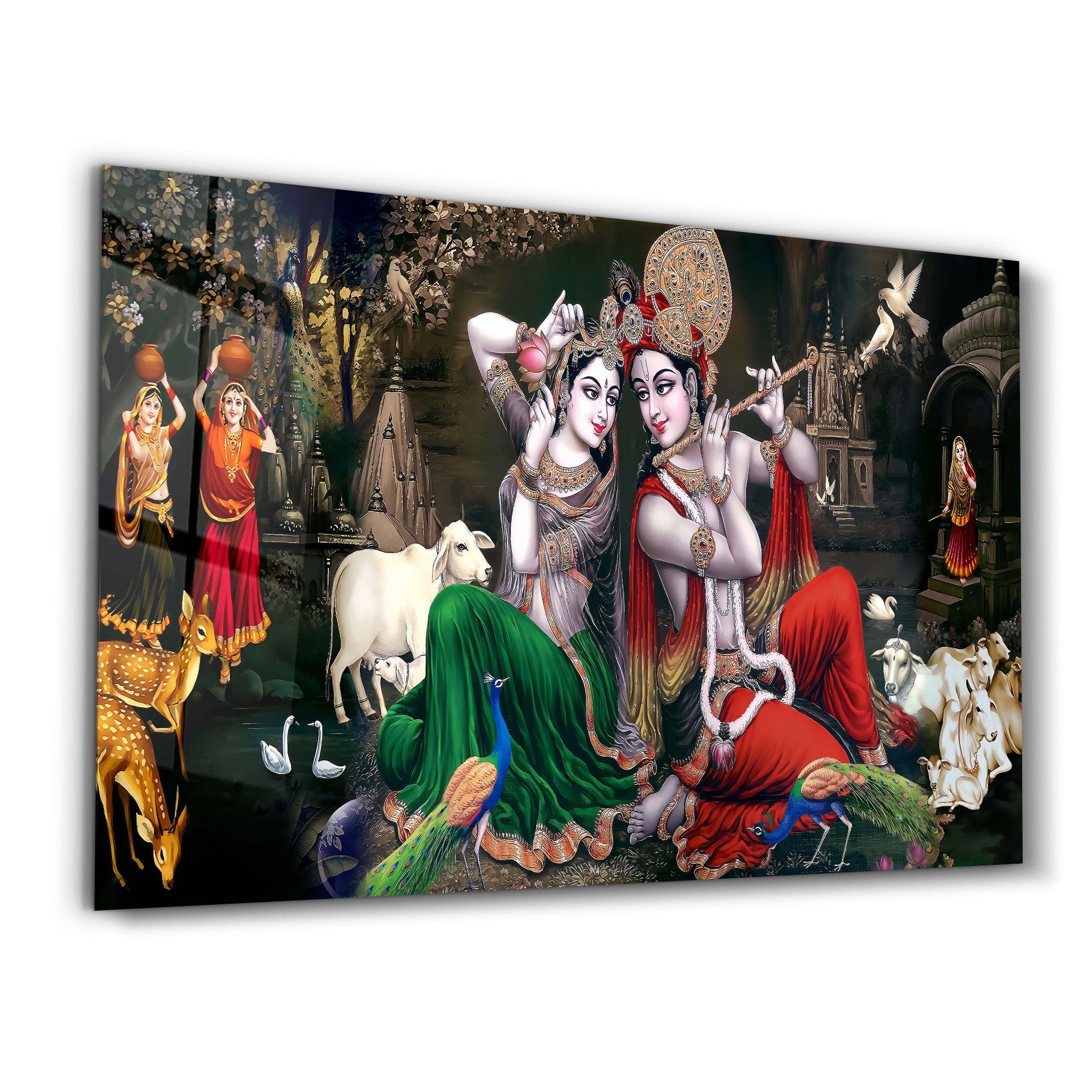 Lord Krishna | Glass Wall Art - ArtDesigna Glass Printing Wall Art
