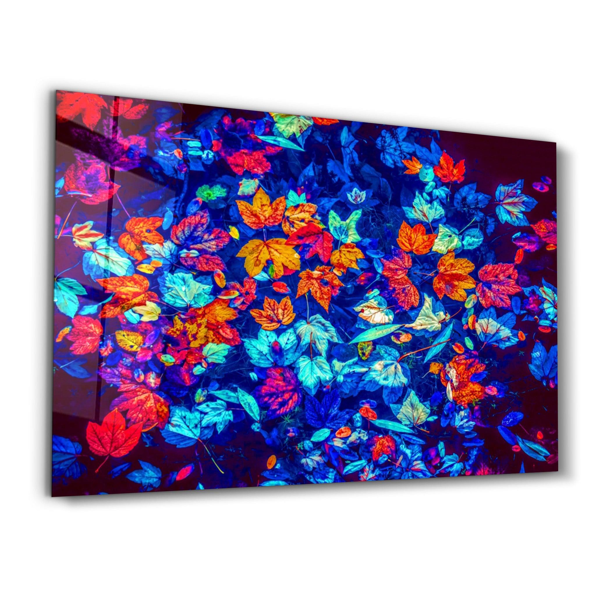 Leaves on the Water | Glass Wall Art - ArtDesigna Glass Printing Wall Art