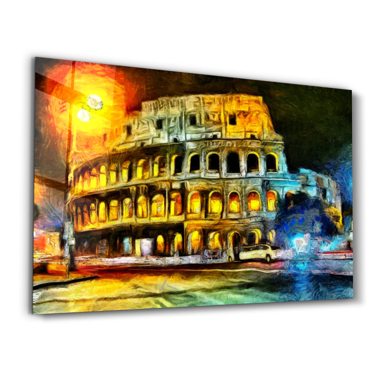 ・"Rome Colosseum"・Glass Wall Art - ArtDesigna Glass Printing Wall Art