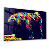 Colormix Elephant | Glass Wall Art