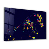 Colormix Horse | Glass Wall Art