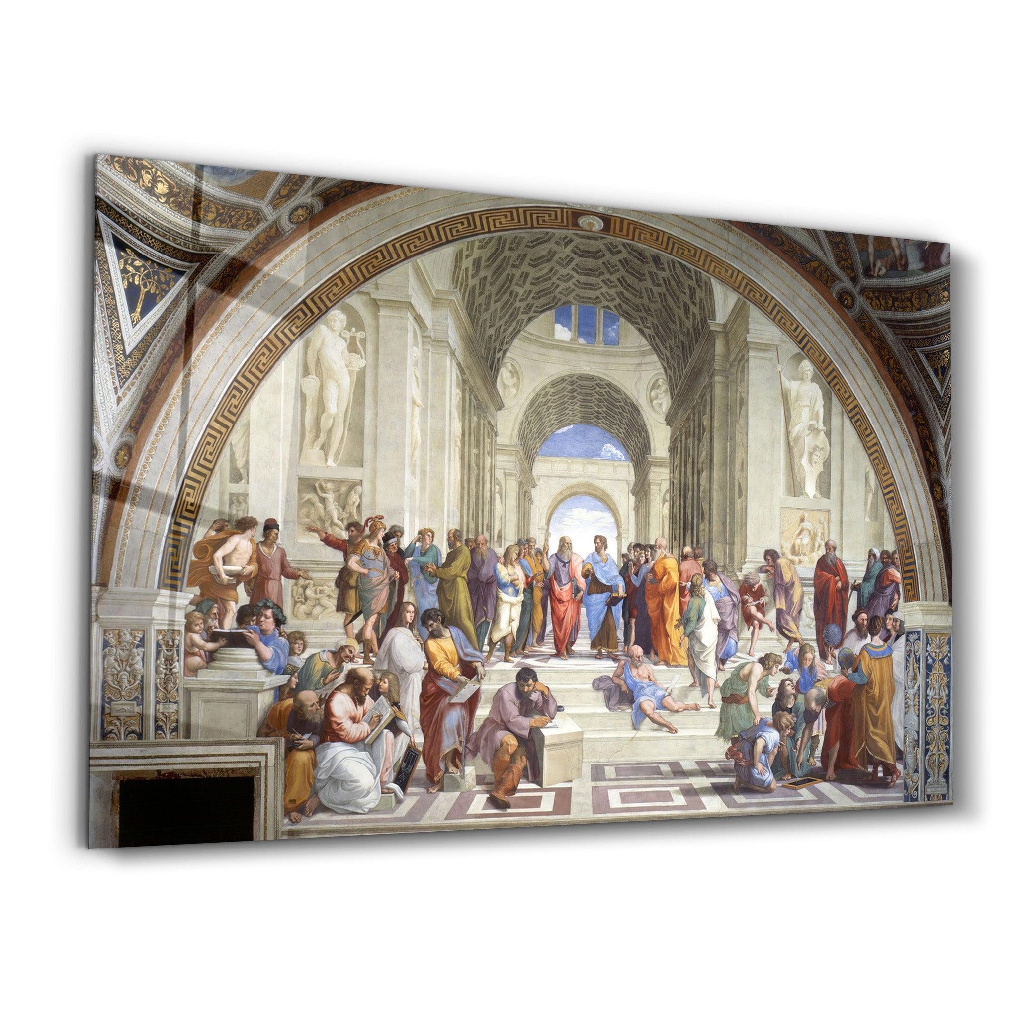 Raphael's The School of Athens (1511) | Glass Wall Art - ArtDesigna Glass Printing Wall Art