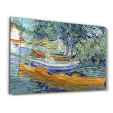 Vincent van Gogh's Bank of the Oise at Auvers (1890) | Glass Wall Art