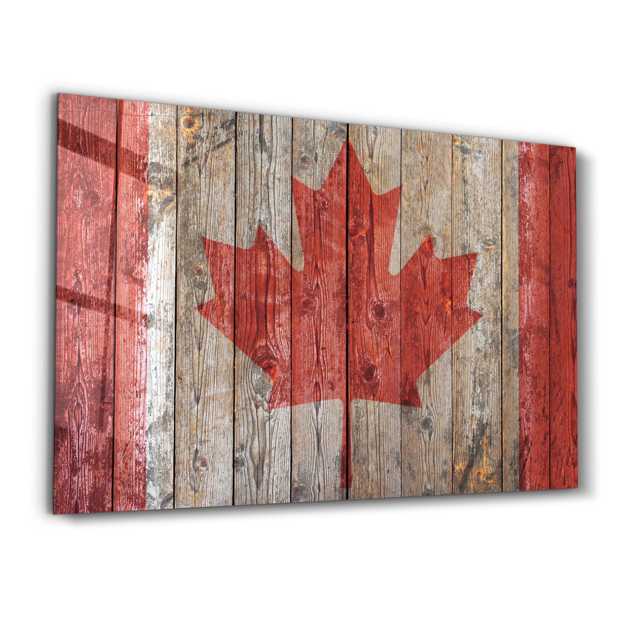 Flag Of Canada | Glass Wall Art - ArtDesigna Glass Printing Wall Art