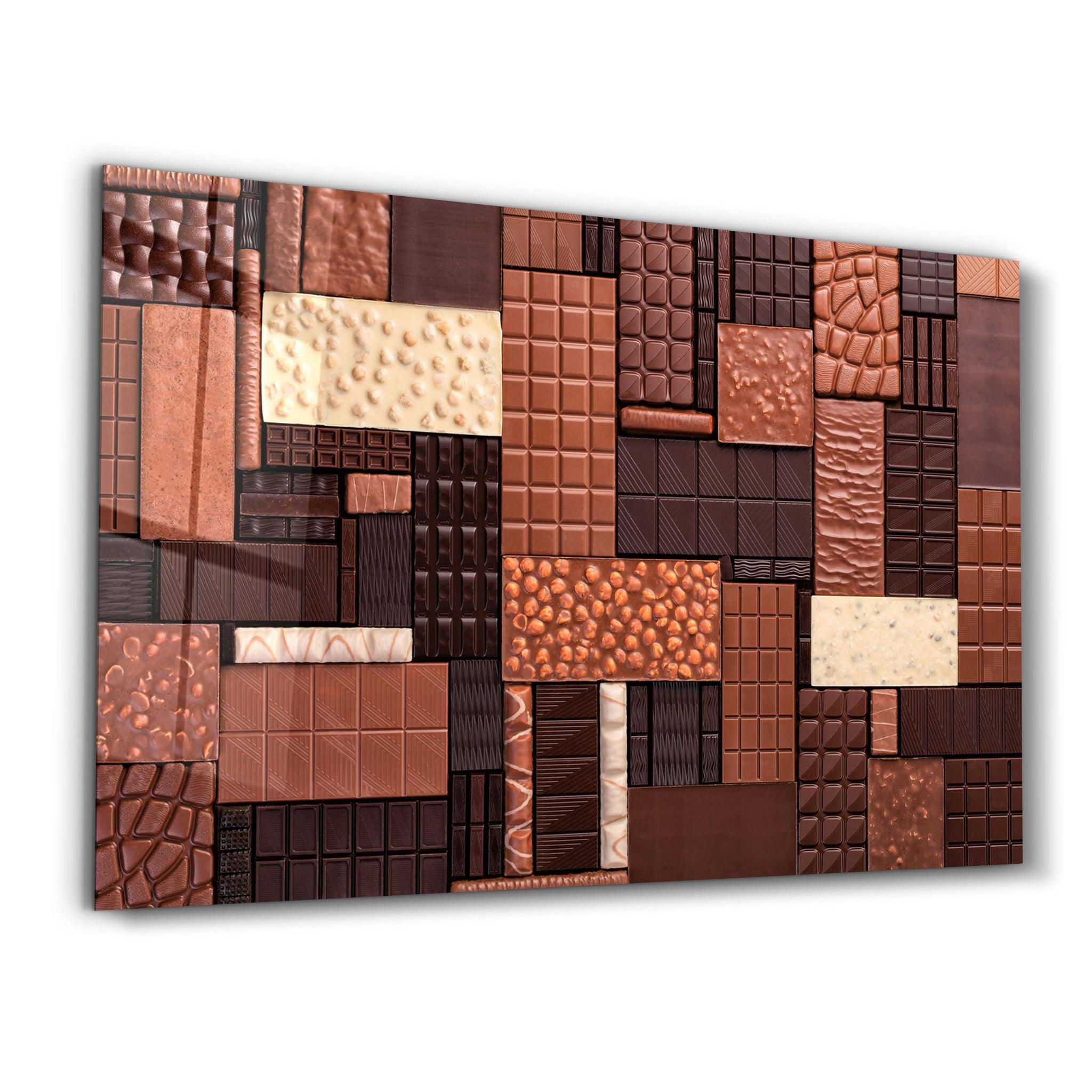 Chocolate Bar | Glass Wall Art - ArtDesigna Glass Printing Wall Art