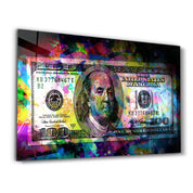 Benjamin The Hundred Bucks | Glass Wall Art - ArtDesigna Glass Printing Wall Art