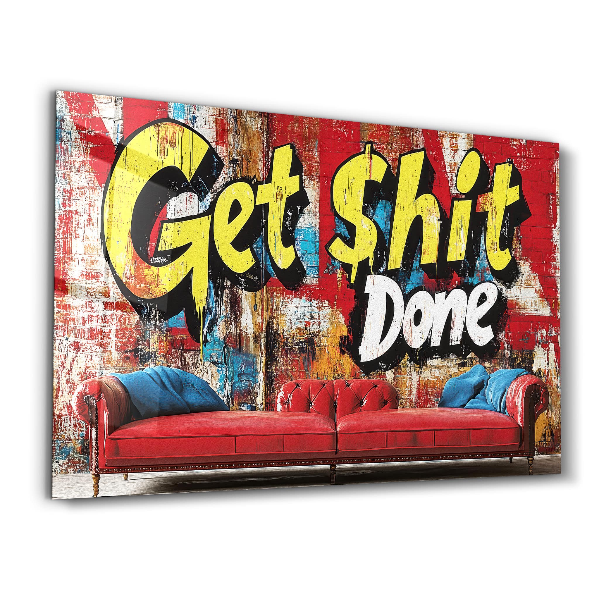 Get Sht Done - Glass Wall Art